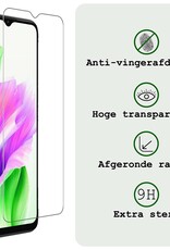 BASEY. Screenprotector Geschikt voor OPPO A18 Screenprotector Tempered Glass - Screenprotector Geschikt voor OPPO A18 Beschermglas Screen Protector Glas - 2 Stuks
