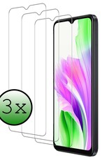 BASEY. Screenprotector Geschikt voor OPPO A18 Screenprotector Tempered Glass - Screenprotector Geschikt voor OPPO A18 Beschermglas Screen Protector Glas - 3 Stuks