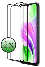 BASEY. Screenprotector Geschikt voor OPPO A18 Screenprotector Beschermglas Full Cover - Screenprotector Geschikt voor OPPO A18 Screen Protector Full Cover - 2 Stuks