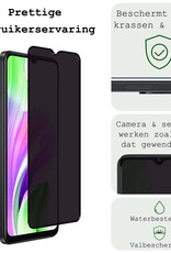 BASEY. Screenprotector Geschikt voor OPPO A18 Screenprotector Privacy Beschermglas - Screenprotector Geschikt voor OPPO A18 Screen Protector Full Screen Privacy - 2 Stuks