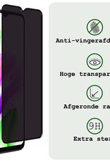 BASEY. Screenprotector Geschikt voor OPPO A18 Screenprotector Privacy Beschermglas - Screenprotector Geschikt voor OPPO A18 Screen Protector Full Screen Privacy - 3 Stuks
