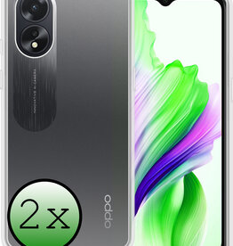 BASEY. BASEY. OPPO A18 Hoesje Siliconen - Transparant - 2 PACK