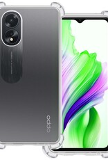 BASEY. Hoes Geschikt voor OPPO A18 Hoesje Shock Proof Case Hoes Siliconen - Hoesje Geschikt voor OPPO A18 Hoes Cover Shockproof - Transparant