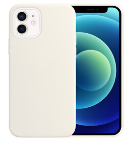 NoXx NoXx iPhone 12 Hoesje Siliconen - Wit