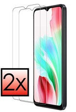 NoXx Screenprotector Geschikt voor OPPO A18 Screenprotector Tempered Glass Gehard Glas Beschermglas - 2x
