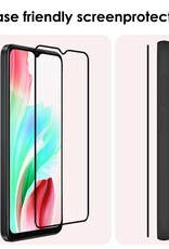 NoXx Screenprotector Geschikt voor OPPO A18 Screenprotector Tempered Glass Gehard Glas Full Cover