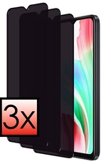 NoXx Screenprotector Geschikt voor OPPO A18 Screenprotector Privacy Tempered Glass Gehard Glas Display Cover - 3x