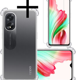 NoXx NoXx OPPO A18 Hoesje Shockproof Met Screenprotector
