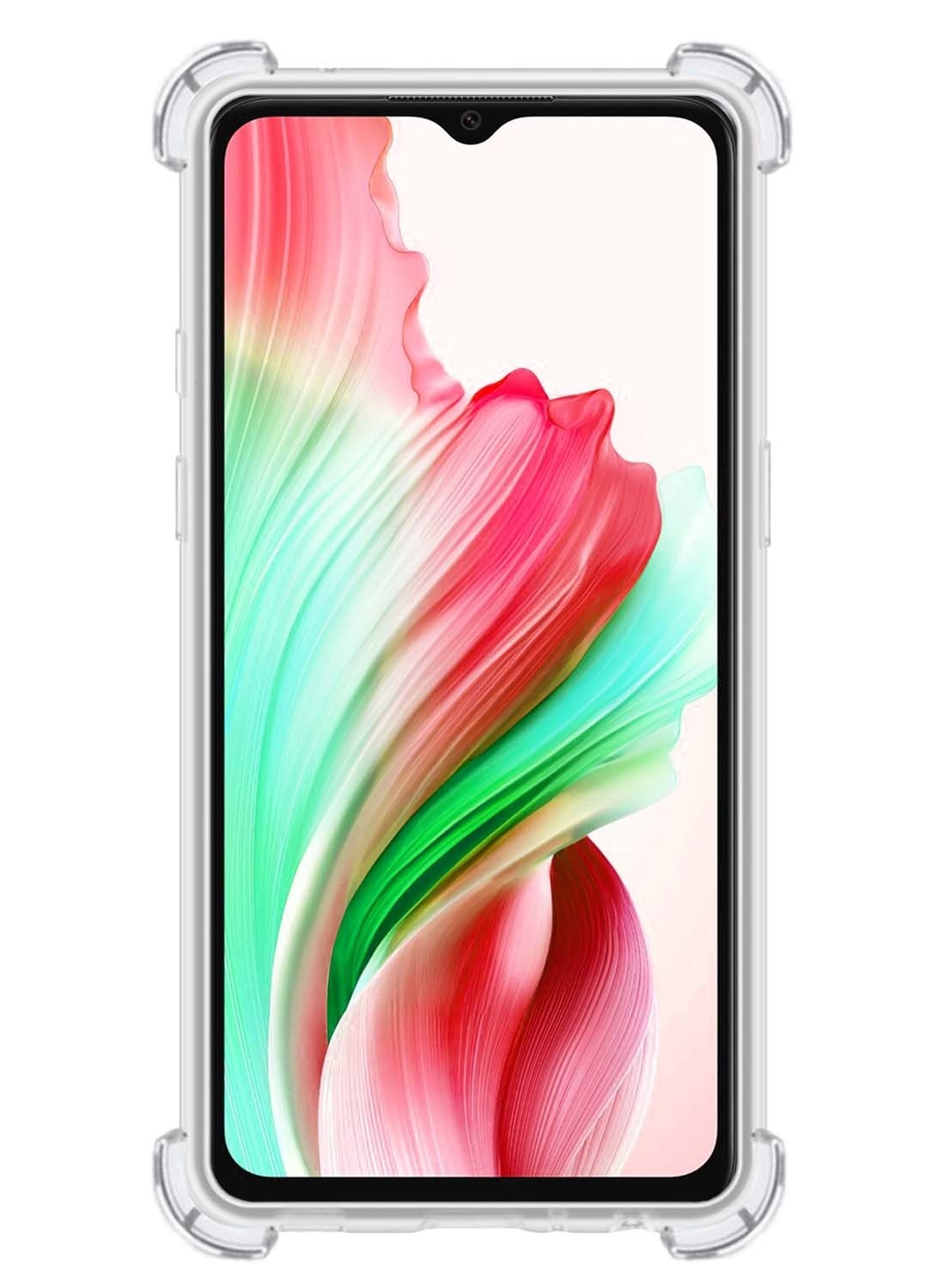 NoXx Hoes Geschikt voor OPPO A18 Hoesje Siliconen Cover Shock Proof Back Case Shockproof Hoes Met 2x Screenprotector - Transparant