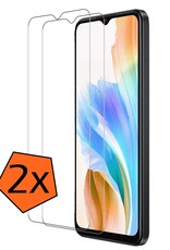 Nomfy Screenprotector Geschikt voor OPPO A18 Screenprotector Bescherm Glas Tempered Glass - Screenprotector Geschikt voor OPPO A18 Screen Protector - 2 PACK