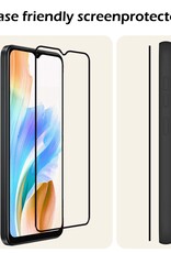 Nomfy Screenprotector Geschikt voor OPPO A18 Screenprotector Bescherm Glas - Screenprotector Geschikt voor OPPO A18 Screen Protector Tempered Glass Full Screen Full Cover