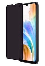 Nomfy Screenprotector Geschikt voor OPPO A18 Screenprotector Privacy Bescherm Glas - Screenprotector Geschikt voor OPPO A18 Privacy Screenprotector Tempered Glass
