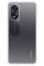 Nomfy Hoesje Geschikt voor OPPO A18 Hoesje Siliconen Cover Case - Hoes Geschikt voor OPPO A18 Hoes Back Case - Transparant