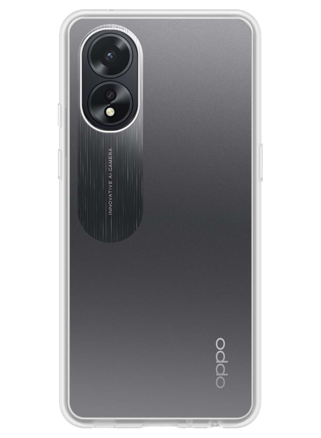 Nomfy Hoesje Geschikt voor OPPO A18 Hoesje Siliconen Cover Case - Hoes Geschikt voor OPPO A18 Hoes Back Case - Transparant