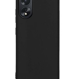 Nomfy Nomfy OPPO A18 Hoesje Siliconen - Zwart