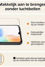 Nomfy Hoesje Geschikt voor OPPO A18 Hoesje Siliconen Cover Case Met 2x Screenprotector - Hoes Geschikt voor OPPO A18 Hoes Back Case - Transparant