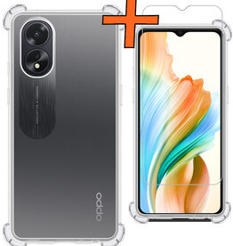 Nomfy Nomfy OPPO A18 Hoesje Shockproof Met Screenprotector