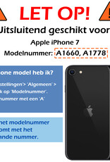 Nomfy Hoesje Geschikt voor iPhone 7 Hoesje Siliconen Cover Case - Hoes Geschikt voor iPhone 7 Hoes Back Case - Lila