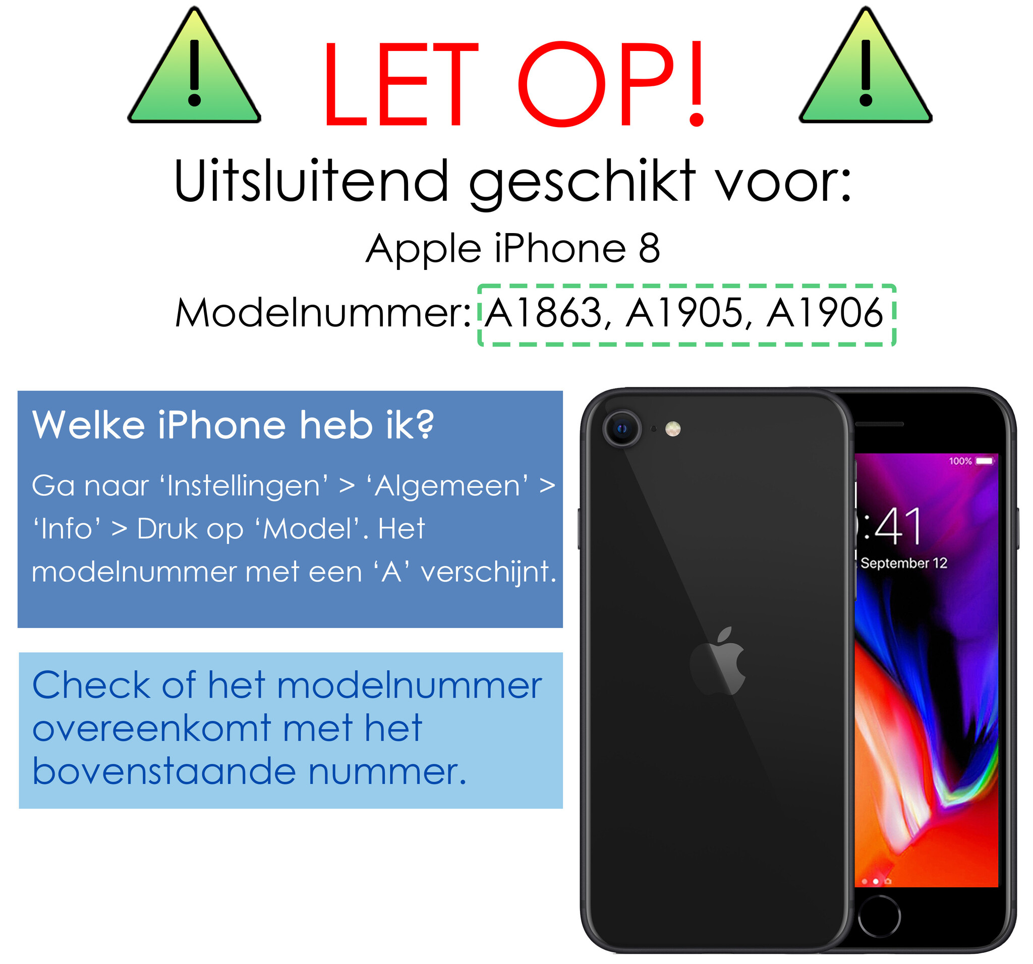NoXx Hoes Geschikt voor iPhone 8 Hoesje Cover Siliconen Back Case Hoes - Lila