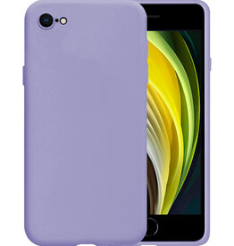 BASEY. BASEY. iPhone SE 2020 Hoesje Siliconen - Lila