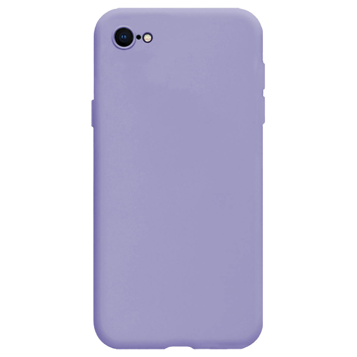 BASEY. Hoes Geschikt voor iPhone 8 Hoesje Siliconen Back Cover Case - Hoesje Geschikt voor iPhone 8 Hoes Cover Hoesje - Lila