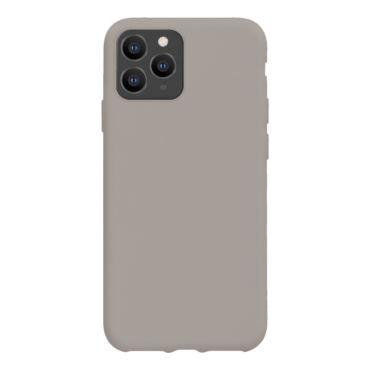 NoXx Hoes Geschikt voor iPhone 11 Pro Max Hoesje Cover Siliconen Back Case Hoes - Grijs - 2x