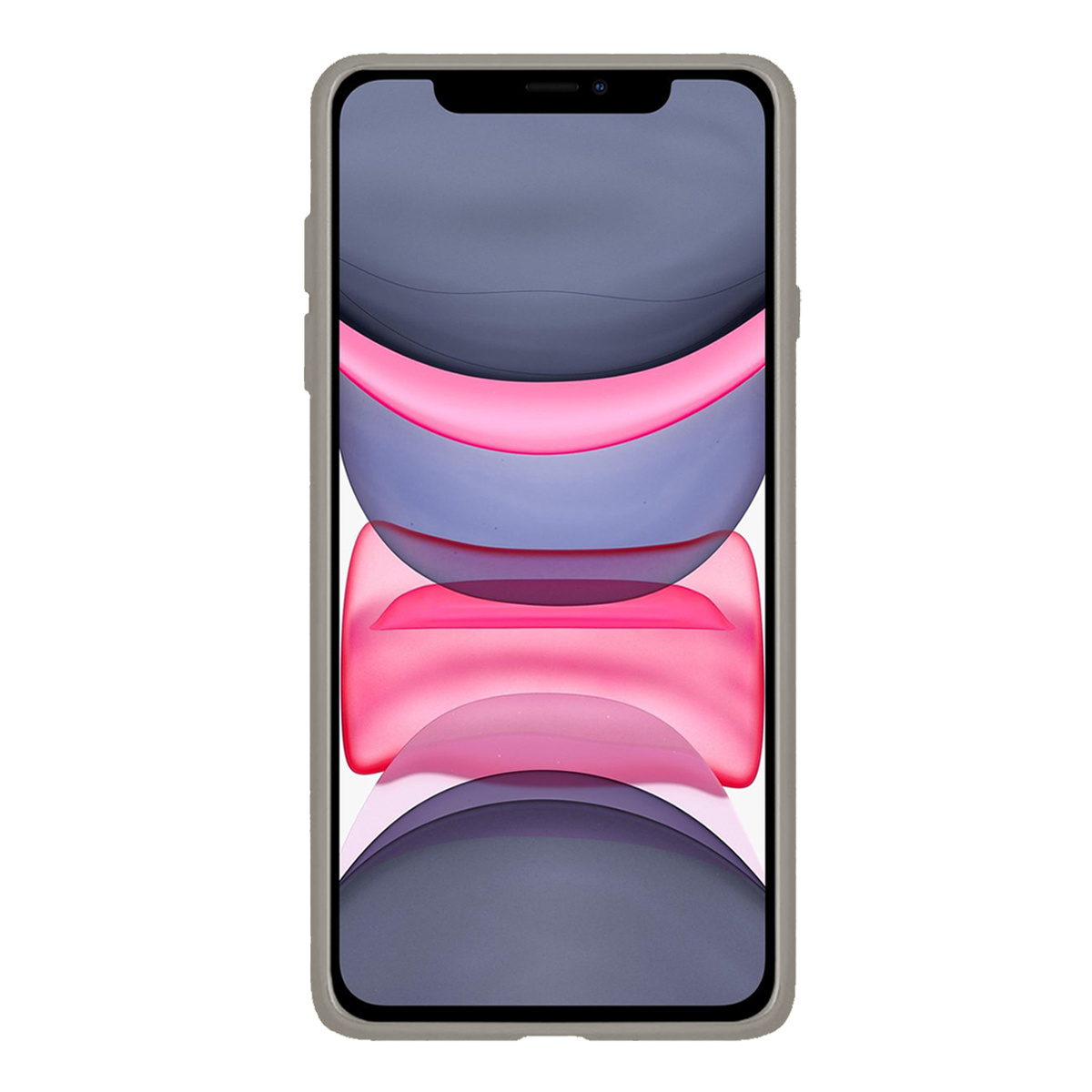 NoXx Hoes Geschikt voor iPhone 11 Pro Max Hoesje Cover Siliconen Back Case Hoes - Grijs - 2x