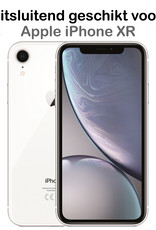 NoXx Screenprotector Geschikt voor iPhone XR Screenprotector Tempered Glass Gehard Glas Full Cover