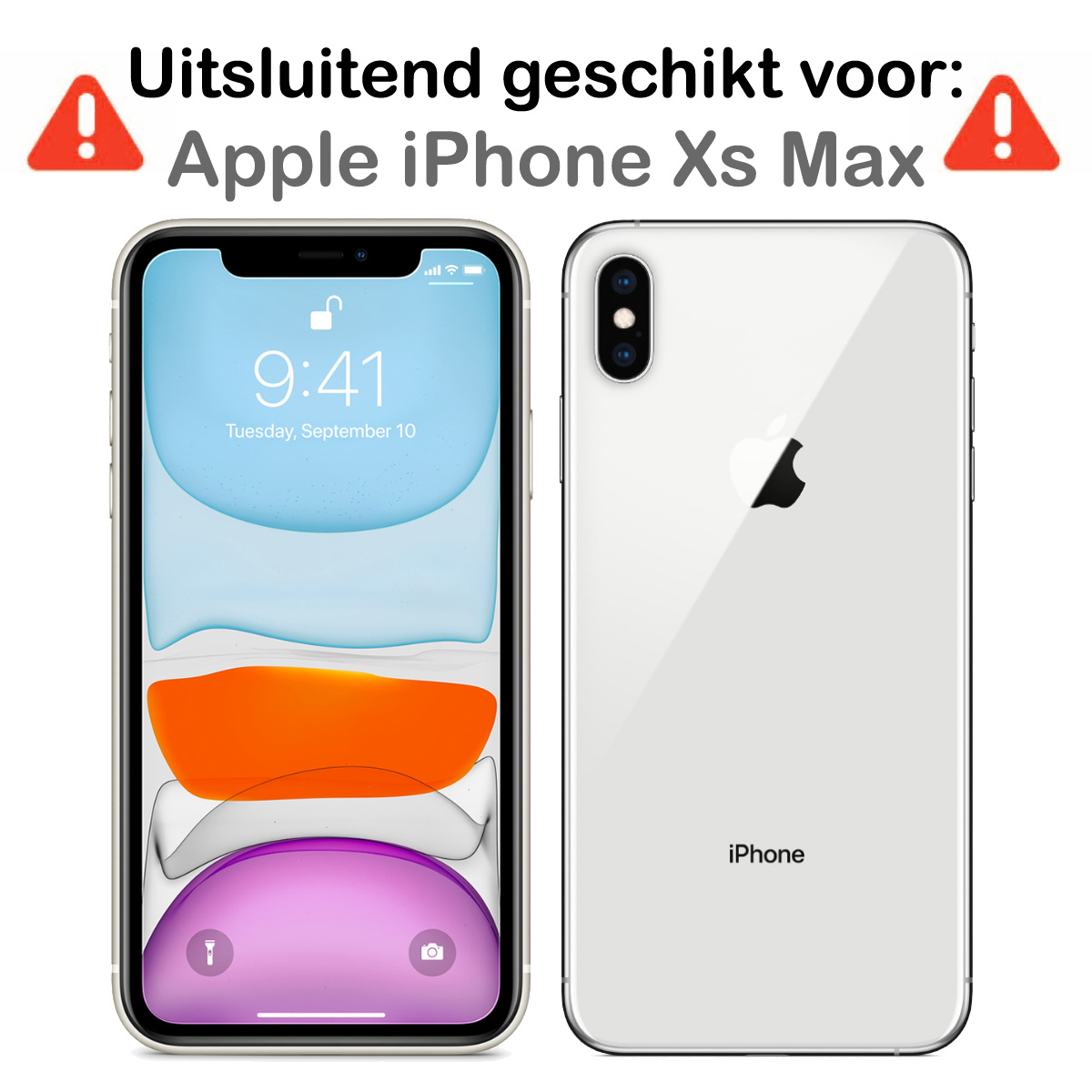 BASEY. Screenprotector Geschikt voor iPhone Xs Max Screenprotector Beschermglas Full Cover - Screenprotector Geschikt voor iPhone Xs Max Screen Protector Full Cover