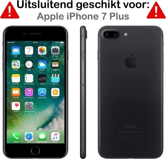 BASEY. Screenprotector Geschikt voor iPhone 8 Plus Screenprotector Beschermglas Full Cover - Screenprotector Geschikt voor iPhone 8 Plus Screen Protector Full Cover - 2 Stuks