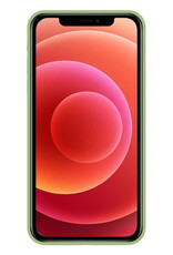 BASEY. Hoes Geschikt voor iPhone 11 Hoesje Siliconen Back Cover Case - Hoesje Geschikt voor iPhone 11 Hoes Cover Hoesje - Groen