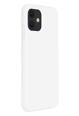 BASEY. Hoes Geschikt voor iPhone 11 Hoesje Siliconen Back Cover Case - Hoesje Geschikt voor iPhone 11 Hoes Cover Hoesje - Wit - 2 Stuks