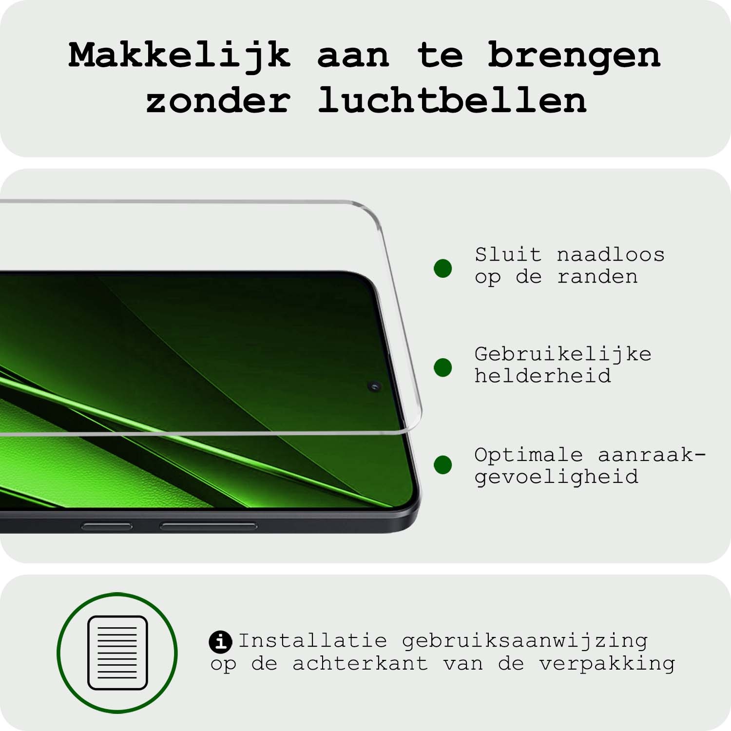 BASEY. Screenprotector Geschikt voor Xiaomi Poco X6 Screenprotector Tempered Glass - Screenprotector Geschikt voor Xiaomi Poco X6 5G Beschermglas Screen Protector Glas