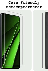 BASEY. Screenprotector Geschikt voor Xiaomi Poco X6 Screenprotector Tempered Glass - Screenprotector Geschikt voor Xiaomi Poco X6 5G Beschermglas Screen Protector Glas - 2 Stuks