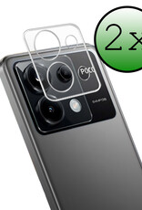 BASEY. Screenprotector Geschikt voor Xiaomi Poco X6 Camera Screenprotector Tempered Glass Beschermglas Camera - Screenprotector Geschikt voor Xiaomi Poco X6 5G Camera Screen Protector - 2 Stuks