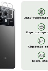 BASEY. Screenprotector Geschikt voor Xiaomi Poco X6 Camera Screenprotector Tempered Glass Beschermglas Camera - Screenprotector Geschikt voor Xiaomi Poco X6 5G Camera Screen Protector - 3 Stuks