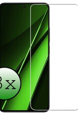 BASEY. Screenprotector Geschikt voor Xiaomi Poco X6 Pro 5G Screenprotector Tempered Glass - Screenprotector Geschikt voor Xiaomi Poco X6 Pro Beschermglas Screen Protector Glas - 3 Stuks