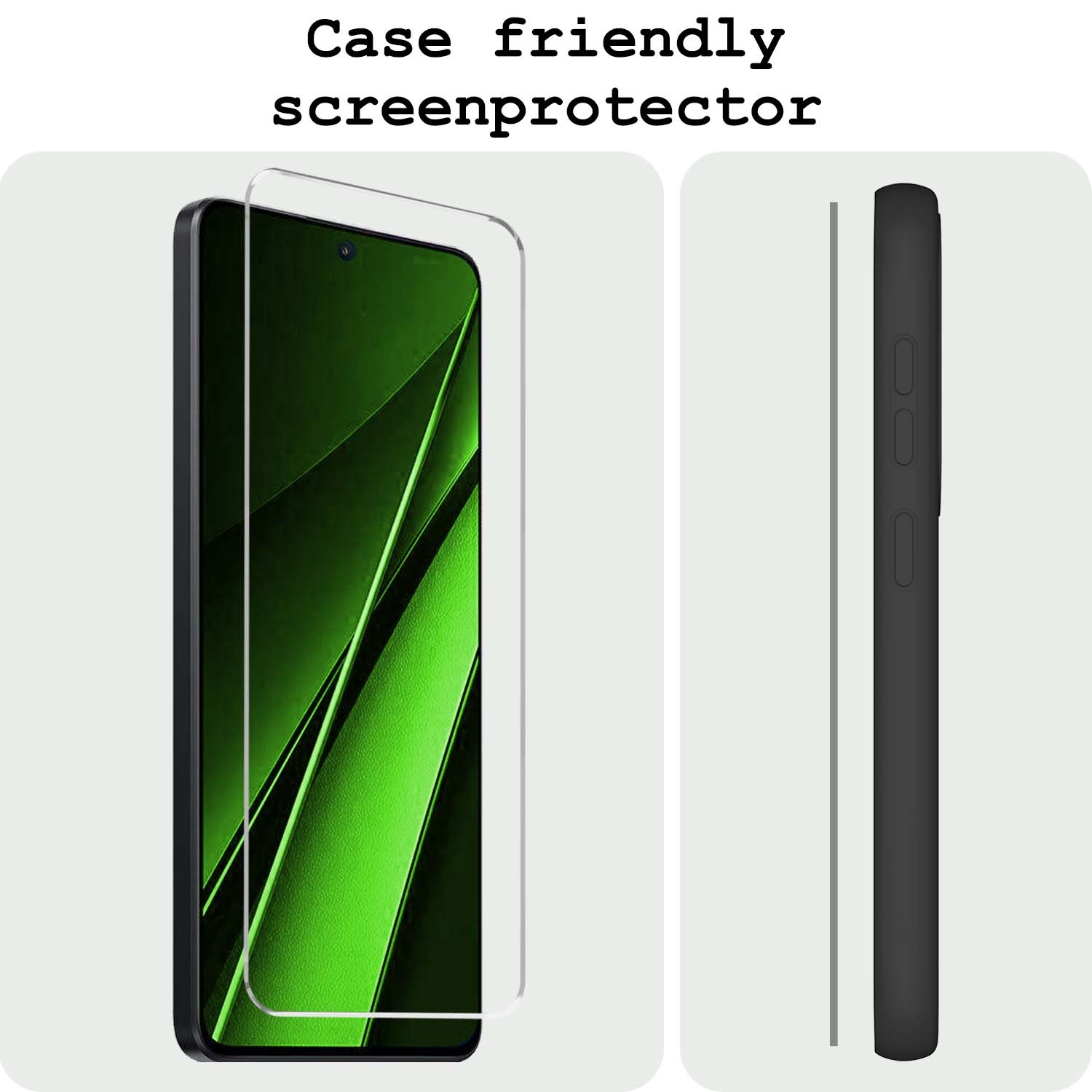 BASEY. Screenprotector Geschikt voor Xiaomi Poco X6 Pro 5G Screenprotector Tempered Glass - Screenprotector Geschikt voor Xiaomi Poco X6 Pro Beschermglas Screen Protector Glas - 3 Stuks