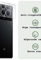 BASEY. Screenprotector Geschikt voor Xiaomi Poco X6 Pro 5G Camera Screenprotector Tempered Glass Beschermglas Camera - Screenprotector Geschikt voor Xiaomi Poco X6 Pro Camera Screen Protector - 2 Stuks