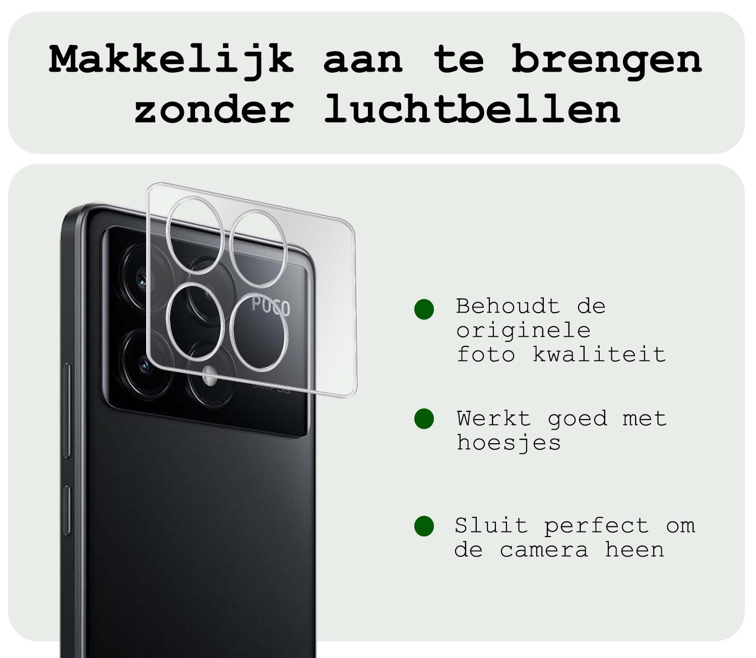 BASEY. Screenprotector Geschikt voor Xiaomi Poco X6 Pro 5G Camera Screenprotector Tempered Glass Beschermglas Camera - Screenprotector Geschikt voor Xiaomi Poco X6 Pro Camera Screen Protector - 2 Stuks