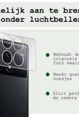 BASEY. Screenprotector Geschikt voor Xiaomi Poco X6 Pro 5G Camera Screenprotector Tempered Glass Beschermglas Camera - Screenprotector Geschikt voor Xiaomi Poco X6 Pro Camera Screen Protector - 3 Stuks