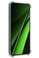 BASEY. Hoes Geschikt voor Xiaomi Poco X6 Hoesje Shock Proof Case Hoes Siliconen - Hoesje Geschikt voor Xiaomi Poco X6 5G Hoes Cover Shockproof - Transparant - 2 Stuks