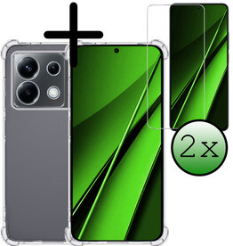 BASEY. BASEY. Xiaomi Poco X6 Hoesje Shockproof Met 2x Screenprotector