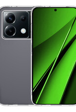 BASEY. Hoes Geschikt voor Xiaomi Poco X6 Hoesje Siliconen Back Cover Case - Hoesje Geschikt voor Xiaomi Poco X6 5G Hoes Cover Hoesje - Transparant