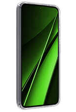 BASEY. Hoes Geschikt voor Xiaomi Poco X6 Hoesje Siliconen Back Cover Case - Hoesje Geschikt voor Xiaomi Poco X6 5G Hoes Cover Hoesje - Transparant