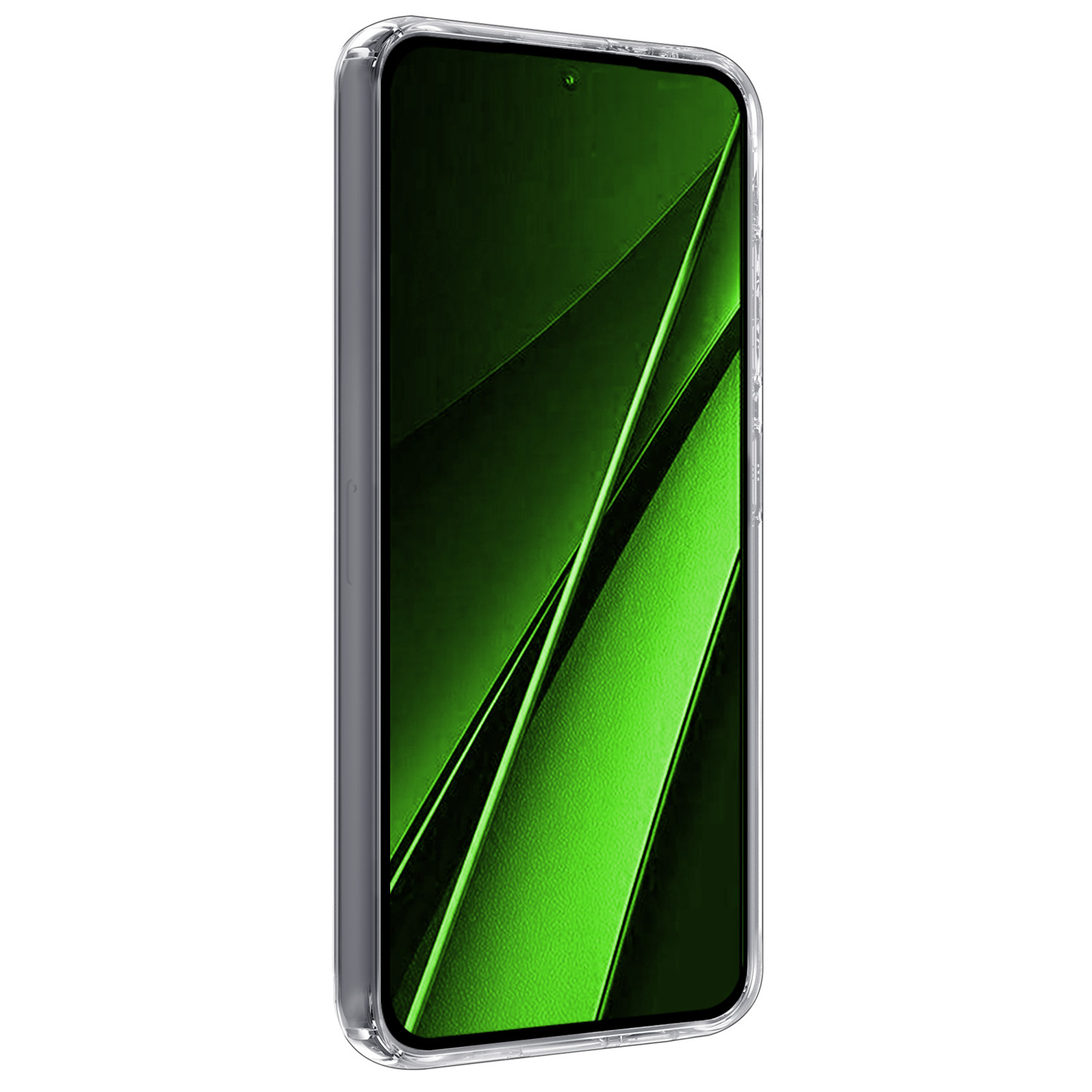 BASEY. Hoes Geschikt voor Xiaomi Poco X6 Hoesje Siliconen Back Cover Case - Hoesje Geschikt voor Xiaomi Poco X6 5G Hoes Cover Hoesje - Transparant