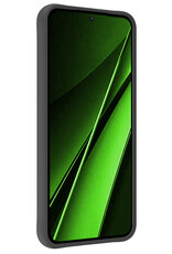 BASEY. Hoes Geschikt voor Xiaomi Poco X6 Hoesje Siliconen Back Cover Case - Hoesje Geschikt voor Xiaomi Poco X6 5G Hoes Cover Hoesje - Zwart