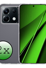 BASEY. Hoes Geschikt voor Xiaomi Poco X6 Hoesje Siliconen Back Cover Case - Hoesje Geschikt voor Xiaomi Poco X6 5G Hoes Cover Hoesje - Transparant - 2 Stuks