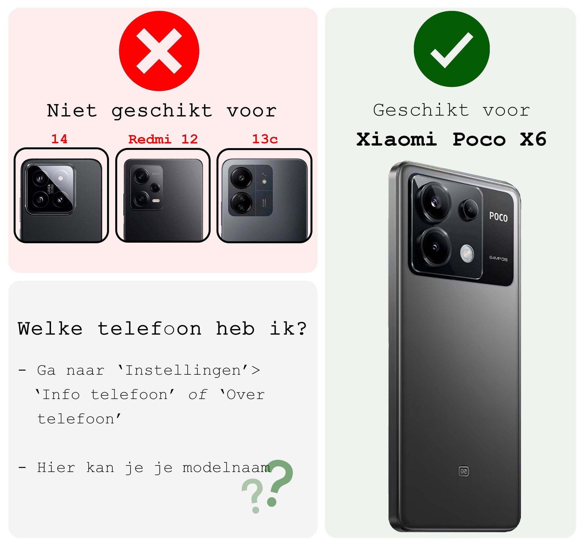 BASEY. Hoes Geschikt voor Xiaomi Poco X6 Hoesje Siliconen Back Cover Case - Hoesje Geschikt voor Xiaomi Poco X6 5G Hoes Cover Hoesje - Transparant - 2 Stuks