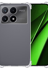 BASEY. Hoes Geschikt voor Xiaomi Poco X6 Pro 5G Hoesje Shock Proof Case Hoes Siliconen - Hoesje Geschikt voor Xiaomi Poco X6 Pro Hoes Cover Shockproof - Transparant